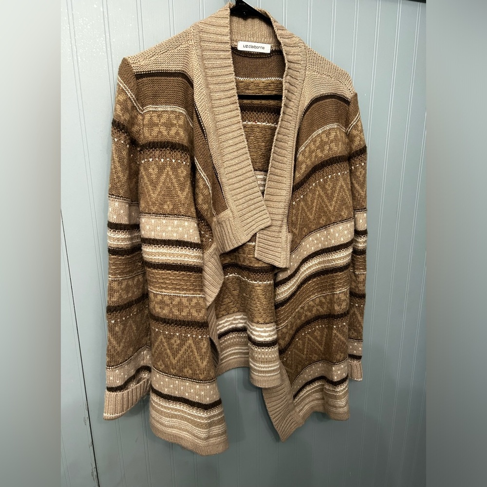 Liz Claiborne open front cardigan.